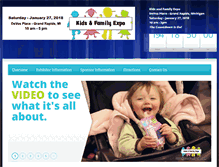 Tablet Screenshot of kidsandfamilyexpo.com
